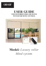 ODSIF Luxury roller blind system User Manual preview