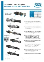 ODU Easy-Clean AMC Assembly Instruction Manual preview