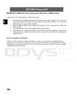 Предварительный просмотр 44 страницы Odys MP-X36 Manual