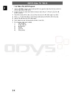 Предварительный просмотр 24 страницы Odys TV 700-R Operating Instructions Manual