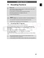 Предварительный просмотр 37 страницы Odys TV 700-R Operating Instructions Manual