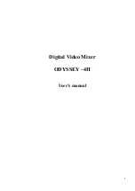 Предварительный просмотр 1 страницы Odyssey 4H User Manual