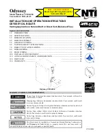 Предварительный просмотр 1 страницы Odyssey CT80-250 Installation And Operation Instructions Manual