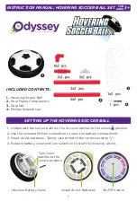 Preview for 1 page of Odyssey Hovering Soccer Ball Set Instruction Manual