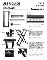 Odyssey LTBXS X Stand User Manual предпросмотр