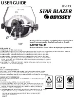 Preview for 2 page of Odyssey STAR BLAZER LE-313 User Manual