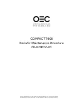 OEC COMPACT 7600 Periodic Maintenance Procedure предпросмотр