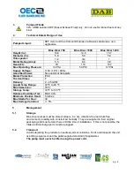 Preview for 4 page of OEC DAB BD-1000 Installation, Operation & Service Manual