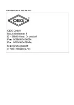 Предварительный просмотр 38 страницы OEG DHR-classic Operating Manual