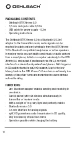 Preview for 18 page of Oehlbach BTR Xtreme 5.0 User Manual