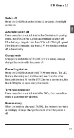 Preview for 21 page of Oehlbach BTR Xtreme 5.0 User Manual