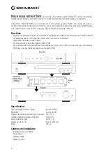 Предварительный просмотр 6 страницы Oehlbach Optosel 4:1 MKII User Manual