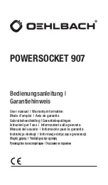 Oehlbach POWERSOCKET 907 User Manual preview