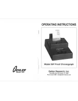 Oehler 35P Operating Instructions Manual preview