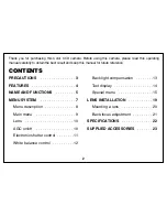 Preview for 3 page of OEM Optical IVS-CCAM3 Operating Manual