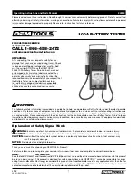 Preview for 1 page of OEM Tools 24338 Operating Instructions And Parts Manual