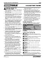 Preview for 2 page of OEM Tools 24338 Operating Instructions And Parts Manual