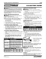 Preview for 3 page of OEM Tools 24338 Operating Instructions And Parts Manual