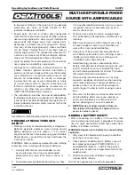 Preview for 3 page of OEM Tools 24370 Operating Instructions And Parts Manual