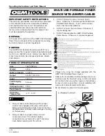 Предварительный просмотр 4 страницы OEM Tools 24370 Operating Instructions And Parts Manual