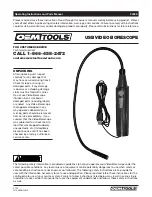 Preview for 1 page of OEM Tools 24385 Operating Instructions And Parts Manual