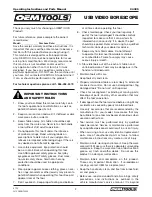 Preview for 2 page of OEM Tools 24385 Operating Instructions And Parts Manual