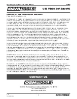 Preview for 8 page of OEM Tools 24385 Operating Instructions And Parts Manual