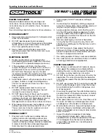 Preview for 2 page of OEM Tools 24492 Operating Instructions And Parts Manual