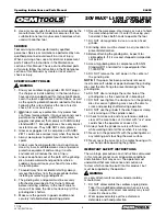 Preview for 3 page of OEM Tools 24492 Operating Instructions And Parts Manual