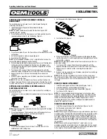 Предварительный просмотр 5 страницы OEM Tools 24495 Operating Instructions And Parts Manual