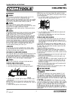 Предварительный просмотр 6 страницы OEM Tools 24495 Operating Instructions And Parts Manual