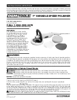 OEM Tools 24496 Operating Instructions And Parts Manual preview