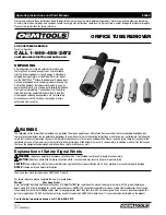 Preview for 1 page of OEM Tools 24562 Operating Instructions And Parts Manual