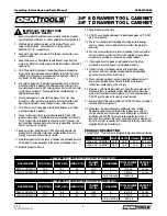 Preview for 2 page of OEM Tools 24565 Operating Instructions And Parts Manual