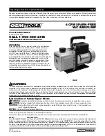 OEM Tools 24642 Operating Instructions And Parts Manual preview