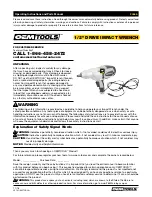 OEM Tools 24666 Operating Instructions And Parts Manual preview
