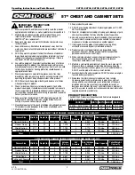 Preview for 2 page of OEM Tools 24733 Operating Instructions And Parts Manual