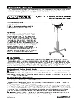 OEM Tools 24790 Operating Instructions And Parts Manual preview