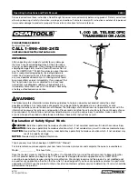 Preview for 1 page of OEM Tools 24840 Operating Instructions And Parts Manual