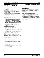 Preview for 3 page of OEM Tools 24878 Operating Instructions And Parts Manual