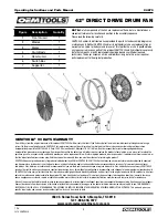 Предварительный просмотр 4 страницы OEM Tools 24879 Operating Instructions And Parts Manual