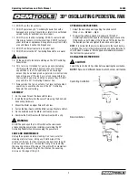 Preview for 3 page of OEM Tools 24885 Operating Instructions And Parts Manual