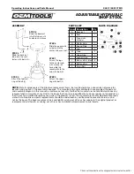 Предварительный просмотр 2 страницы OEM Tools 24911 Operating Instructions And Parts Manual
