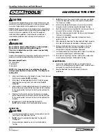 Preview for 3 page of OEM Tools 24913 Operating Instructions And Parts Manual