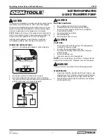 Preview for 3 page of OEM Tools 25712 Operating Instructions And Parts Manual