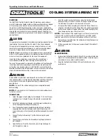 Preview for 3 page of OEM Tools 27066 Operating Instructions And Parts Manual