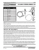 Предварительный просмотр 4 страницы OEM Tools 27066 Operating Instructions And Parts Manual