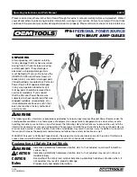 OEM Tools PPS-I 24379 Operating Instructions And Parts Manual preview