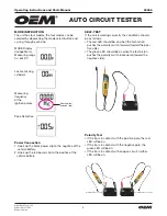 Preview for 4 page of OEM 24366 Operating Instructions And Parts Manual