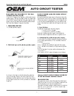 Предварительный просмотр 7 страницы OEM 24366 Operating Instructions And Parts Manual